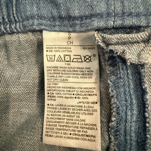 Old Navy High Waist Blue Shorts with Tie-Bow - Picture 4 of 4